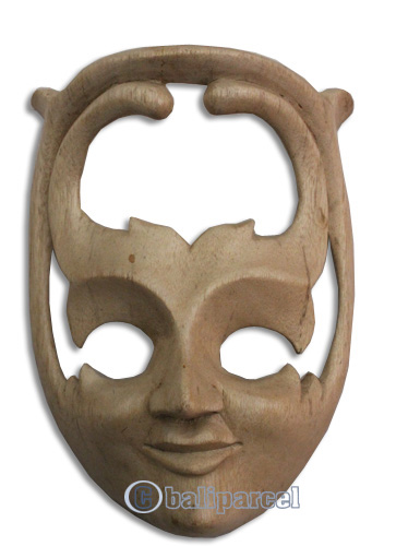 Wooden Mask Carving, Hand Carved From Waru Wood