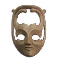 Wooden Mask Carving, Hand Carved From Waru Wood