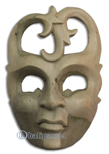 Wooden Mask Carving, Hand Carved From Waru Wood