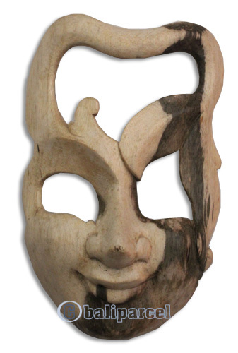 Wooden Mask Carving, Hand Carved From Waru Wood