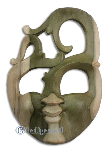 Wooden Mask Carving, Hand Carved From Waru Wood