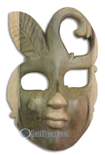 Wooden Mask Carving, Hand Carved From Waru Wood
