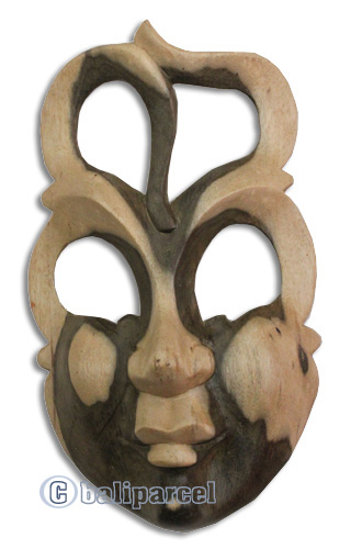 Wooden Mask Carving, Hand Carved From Waru Wood
