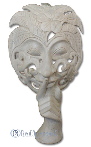 Wooden Mask Carving, Hand Carved From Waru Wood