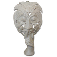 Wooden Mask Carving, Hand Carved From Waru Wood