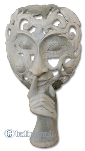 Wooden Mask Carving, Hand Carved From Waru Wood