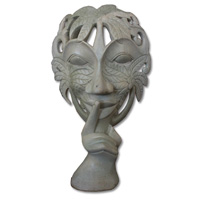 Wooden Mask Carving, Hand Carved From Waru Wood
