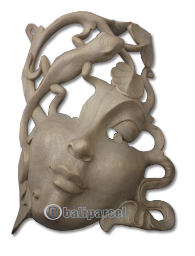 Wooden Mask Carving, Hand Carved From Waru Wood