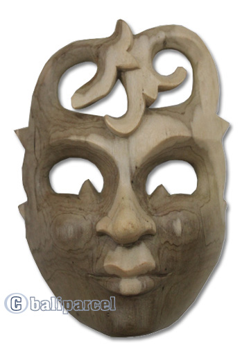 Wooden Mask Carving, Hand Carved From Waru Wood