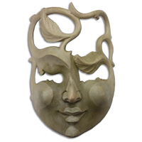 Wooden Mask Carving, Hand Carved From Waru Wood