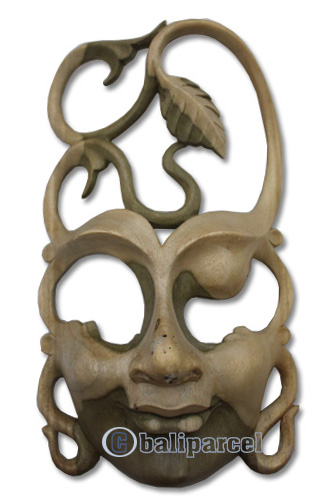 Wooden Mask Carving, Hand Carved From Waru Wood