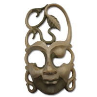 Wooden Mask Carving, Hand Carved From Waru Wood