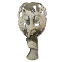 Wooden Mask Carving, Hand Carved From Waru Wood