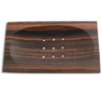Wooden Soap Dish, Hand Carved From Sono Wood 
