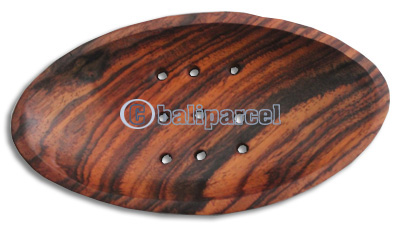 Wooden Soap Dish, Hand Carved From Sono Wood 