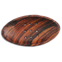 Wooden Soap Dish, Hand Carved From Sono Wood 