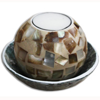 Resin Candle With Shell
