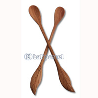 Wooden Spoon, Hand Carved From Saba Wood