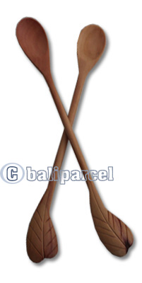 Wooden Spoon, Hand Carved From Saba Wood