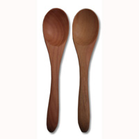 Wooden Sugar Spoon, Hand Carved From Saba Wood