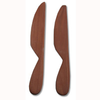 Wooden Knife, Hand Carved From Saba Wood