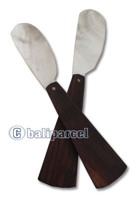 Wooden Knife With Shell, Hand Carved From Sono Wood