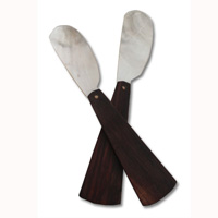 Wooden Knife With Shell, Hand Carved From Sono Wood