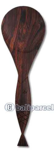 Wooden Spoon For Rice, Hand Carved From Sono Wood