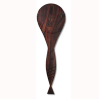 Wooden Spoon For Rice, Hand Carved From Sono Wood