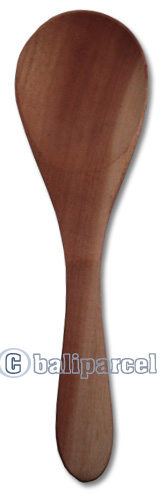 Wooden Spoon For Rice, Hand Carved From Saba Wood