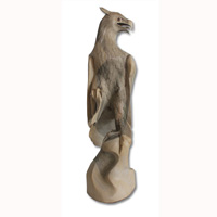 Wooden Eagle, Hand Carved From Waru Wood