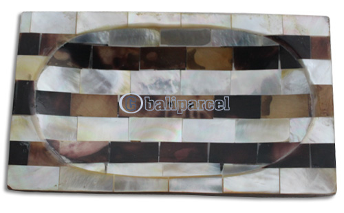 Wooden Soap Dish With Shell, Hand Carved From Sono Wood 