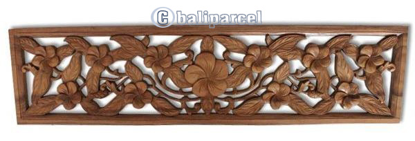 Wooden Cambodia Wallhanging, Hand Carved From Suar Wood With Natural Polished