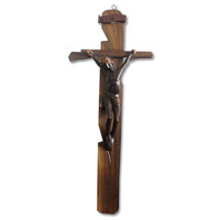 Wooden Yesus Wallhanging, Hand Carved From Sono Wood With Natural Polished