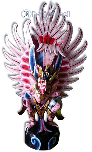 Garuda Wisnu Craft And Painted Made From Albesia Wood