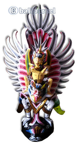 Garuda Wisnu Craft And Painted Made From Albesia Wood
