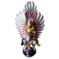 Garuda Wisnu Craft And Painted Made From Albesia Wood