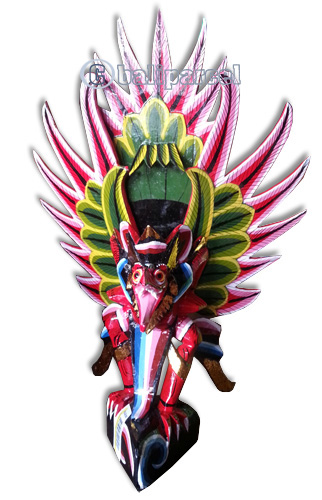 Garuda Wisnu Craft And Painted Made From Albesia Wood