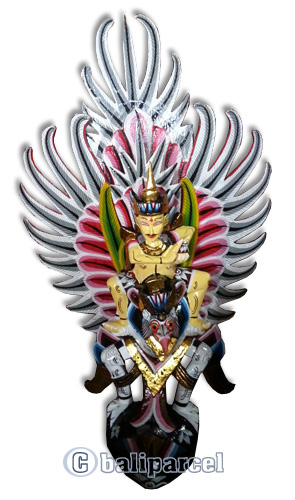 Garuda Wisnu Craft And Painted Made From Albesia Wood