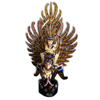 Garuda Wisnu Craft And Painted Made From Albesia Wood
