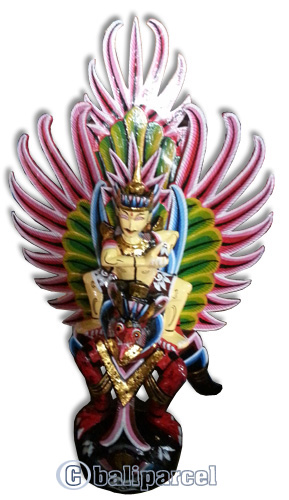 Garuda Wisnu Craft And Painted Made From Albesia Wood