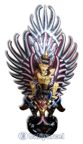 Garuda Wisnu Craft And Painted Made From Albesia Wood