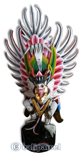 Garuda Wisnu Craft And Painted Made From Albesia Wood