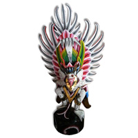 Garuda Wisnu Craft And Painted Made From Albesia Wood