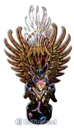 Garuda Wisnu Craft And Painted Made From Albesia Wood
