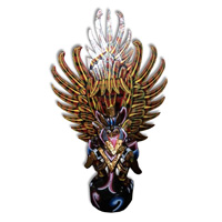 Garuda Wisnu Craft And Painted Made From Albesia Wood