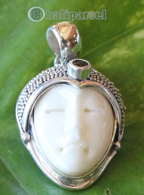 Pendant With Silver And Bone
