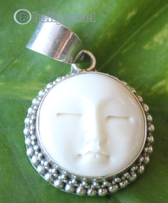 Pendant With Silver And Bone