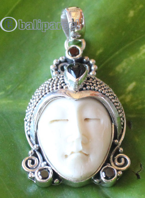 Pendant With Silver And Bone