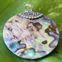 Pendant With Shell And Silver